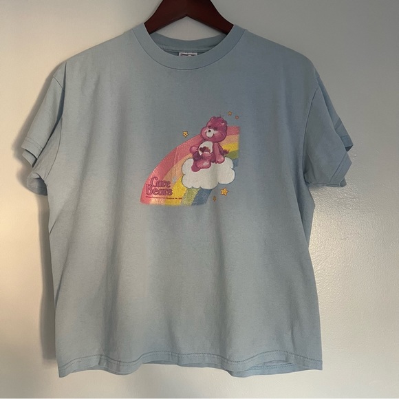 Care Bears Tops Y2k Care Bears Baby Blue Tee With Pastel Graphic Poshmark
